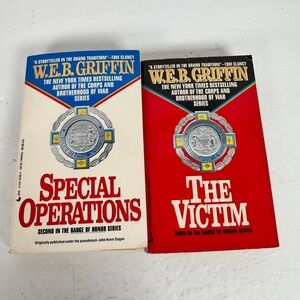 W.E.B. Griffin Badge of Honor Lot:‎ Special Operations & The Victim Jove Books